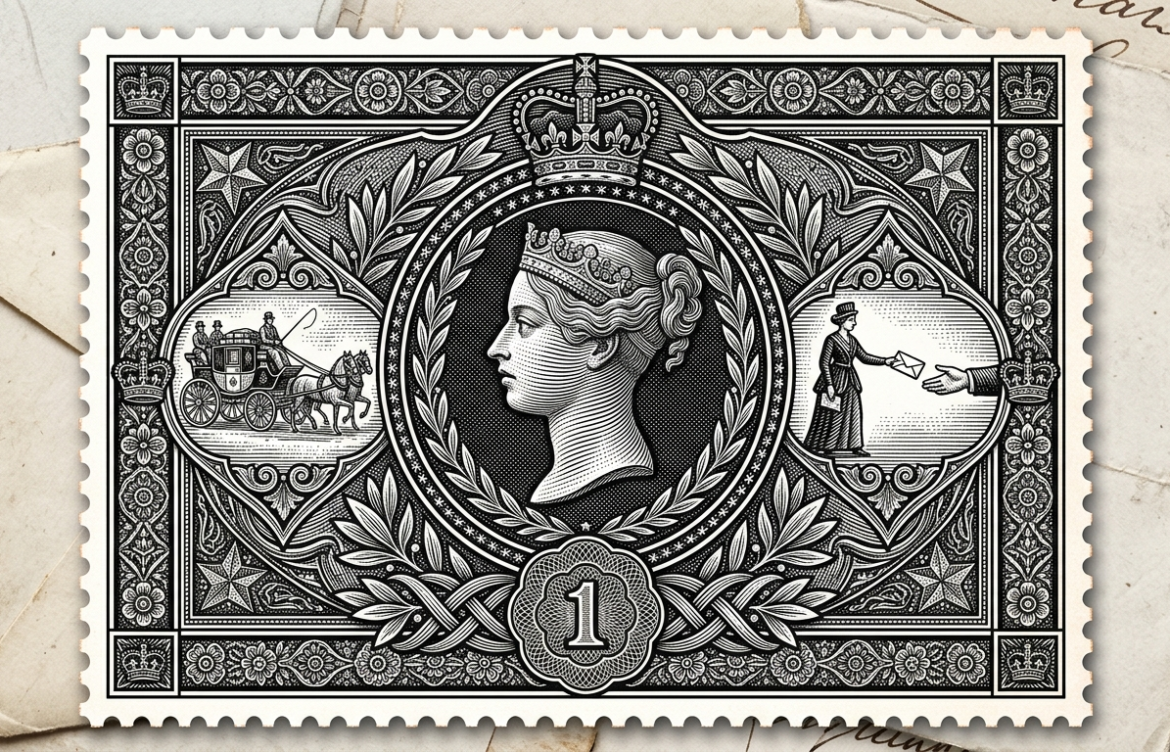 THE PENNY BLACK STAMP