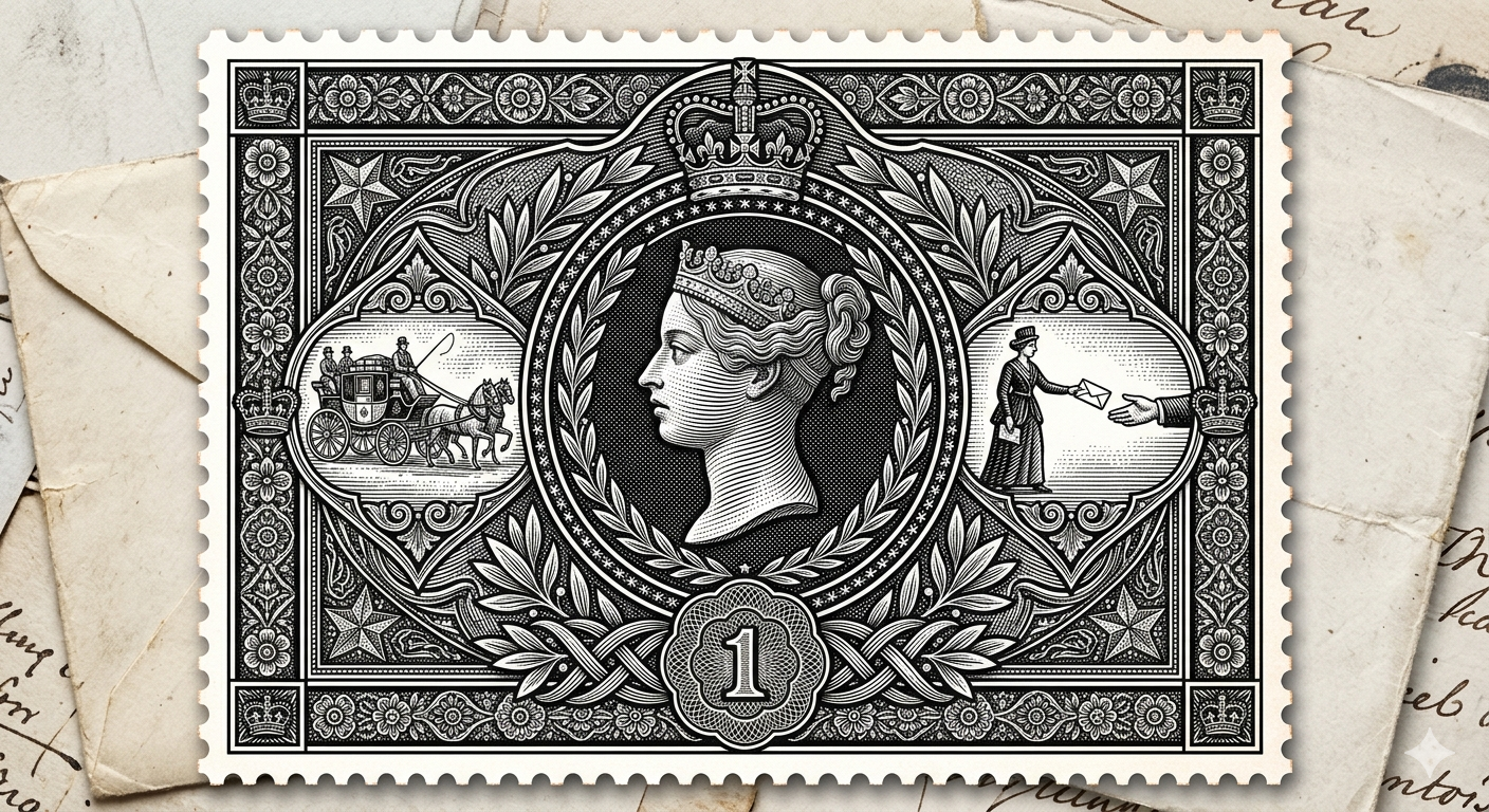 THE PENNY BLACK STAMP