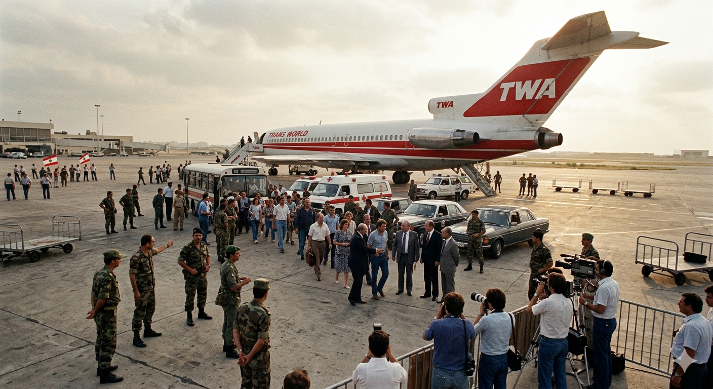 TWA Flight 847 Hijacking Ends