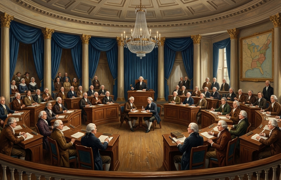 The Historic First US House of Representatives Session