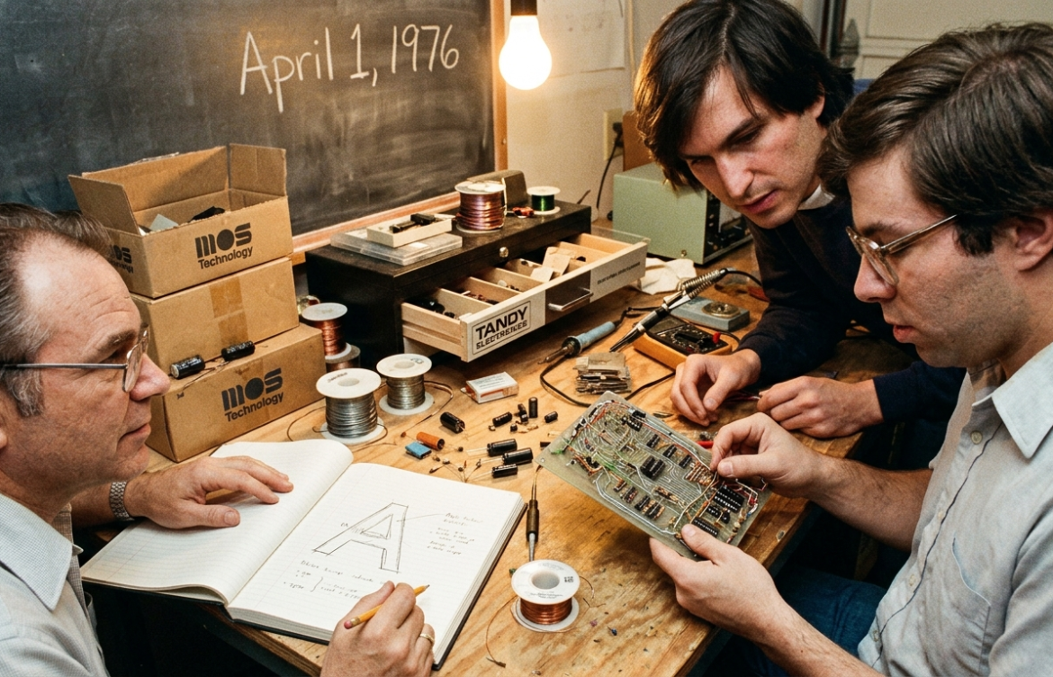 The Founding of Apple Computer: How Steve Jobs, Steve Wozniak, and Ron Wayne Changed the World on April 1, 1976