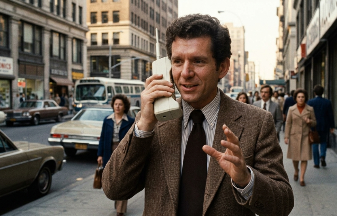 The First Mobile Phone Call