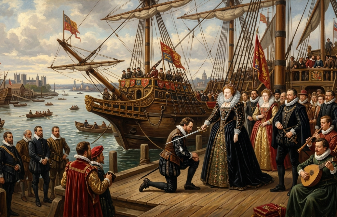 Francis Drake Knighted