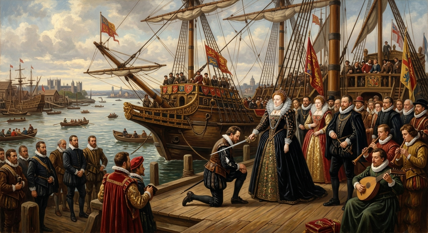 Francis Drake Knighted