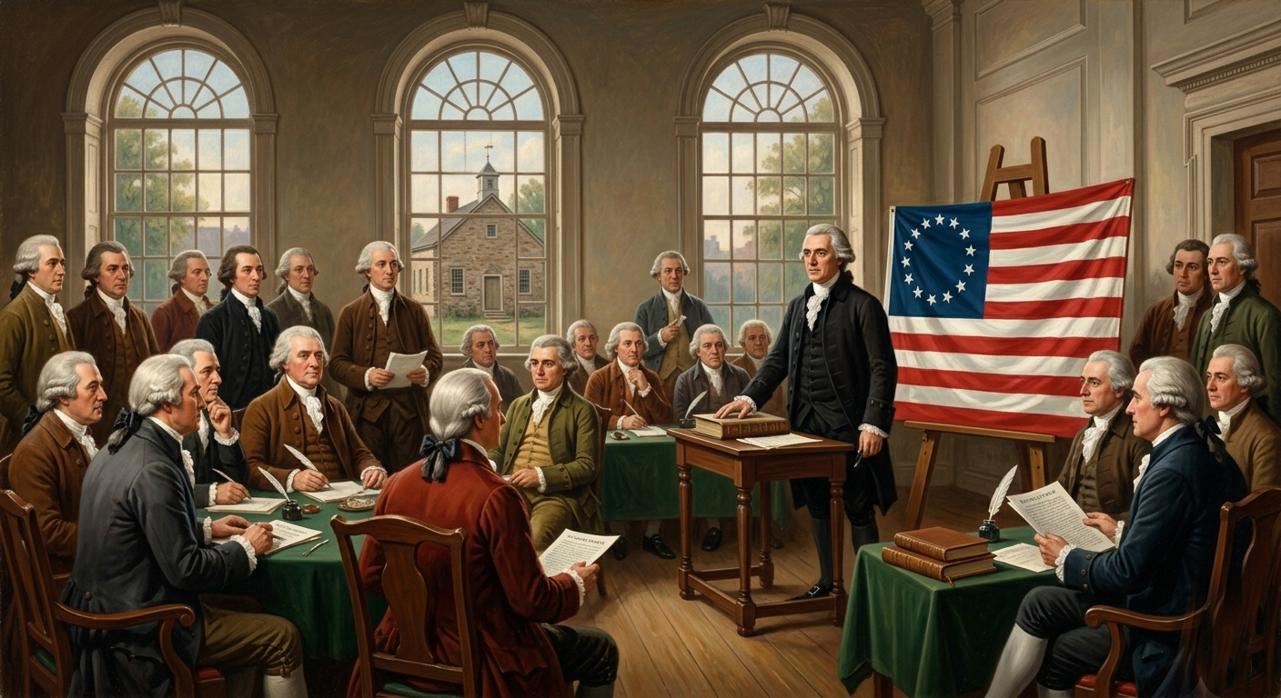 The US Flag Design Adopted