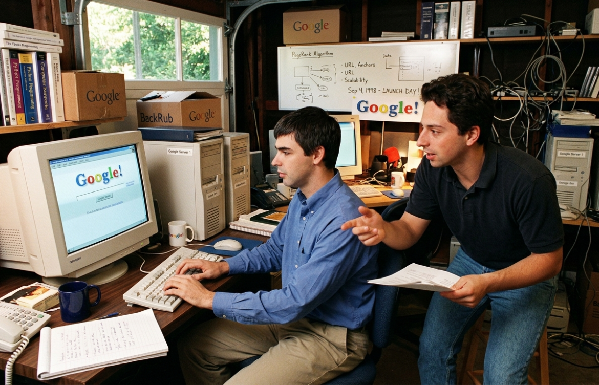 Google Founded: How Larry Page and Sergey Brin Built the World’s Most Powerful Search Engine on September 4, 1998