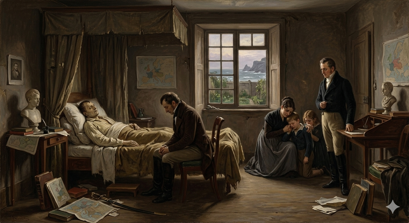 Napoleon Dies in Exile