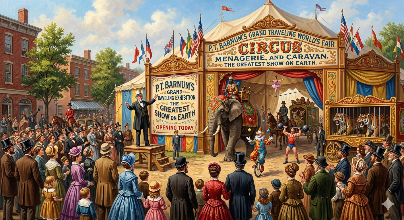 PT Barnum's First Circus
