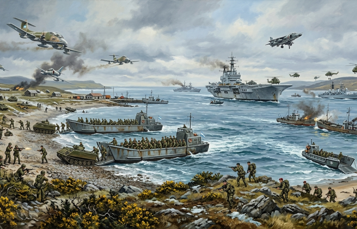 The Falklands War Begins: Argentina’s Invasion of the Falkland Islands and Britain’s Fight to Take Them Back