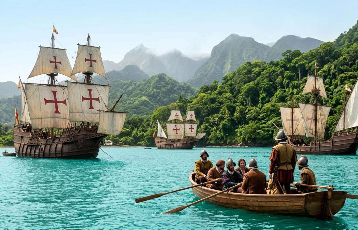 Columbus Discovers Dominica