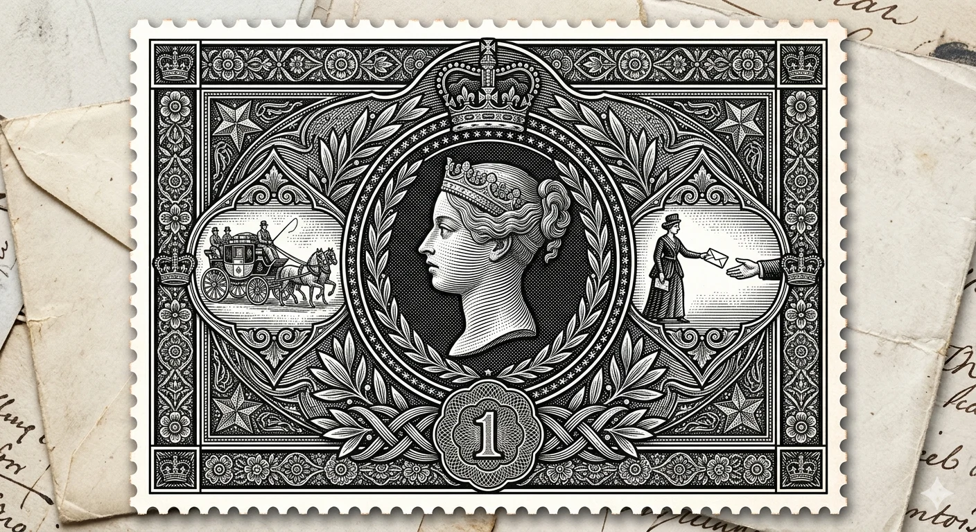 THE PENNY BLACK STAMP