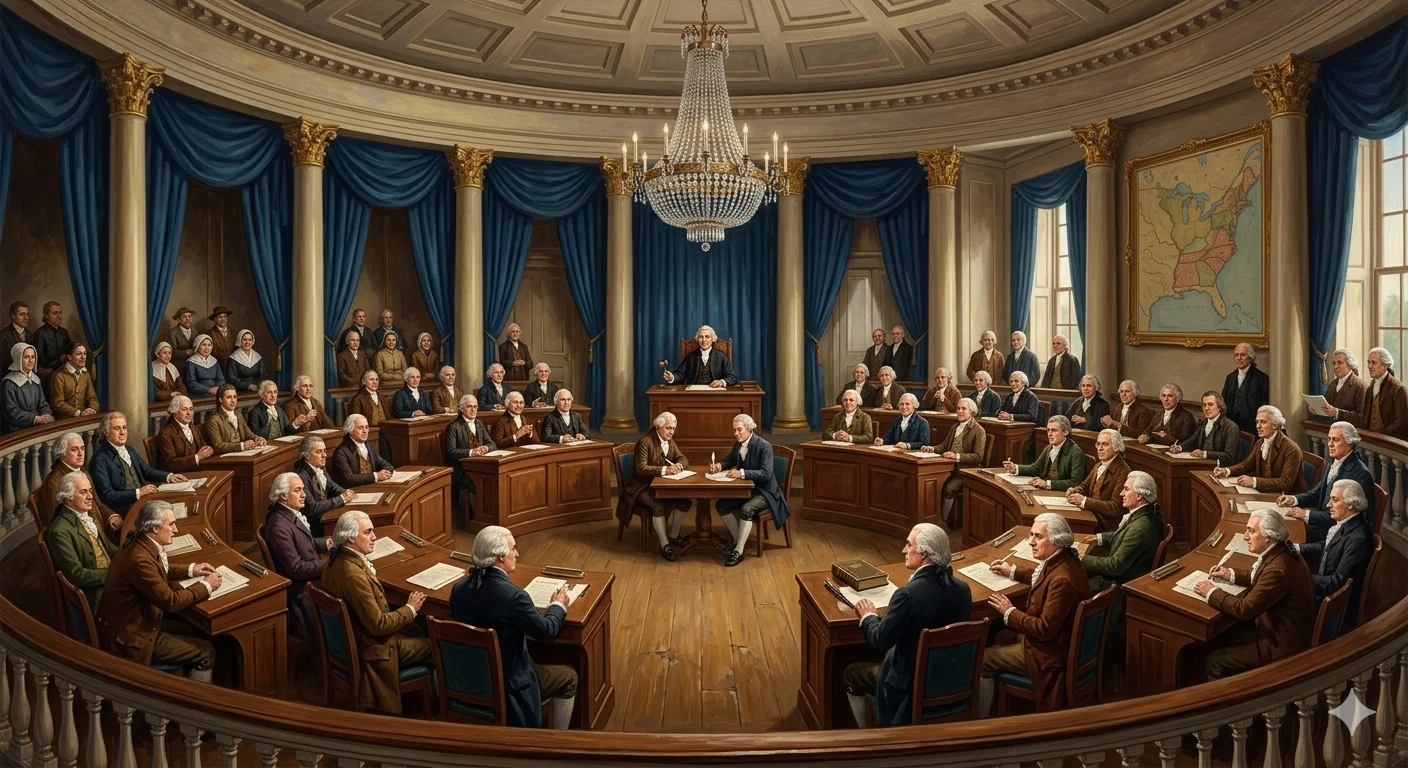 The Historic First US House of Representatives Session