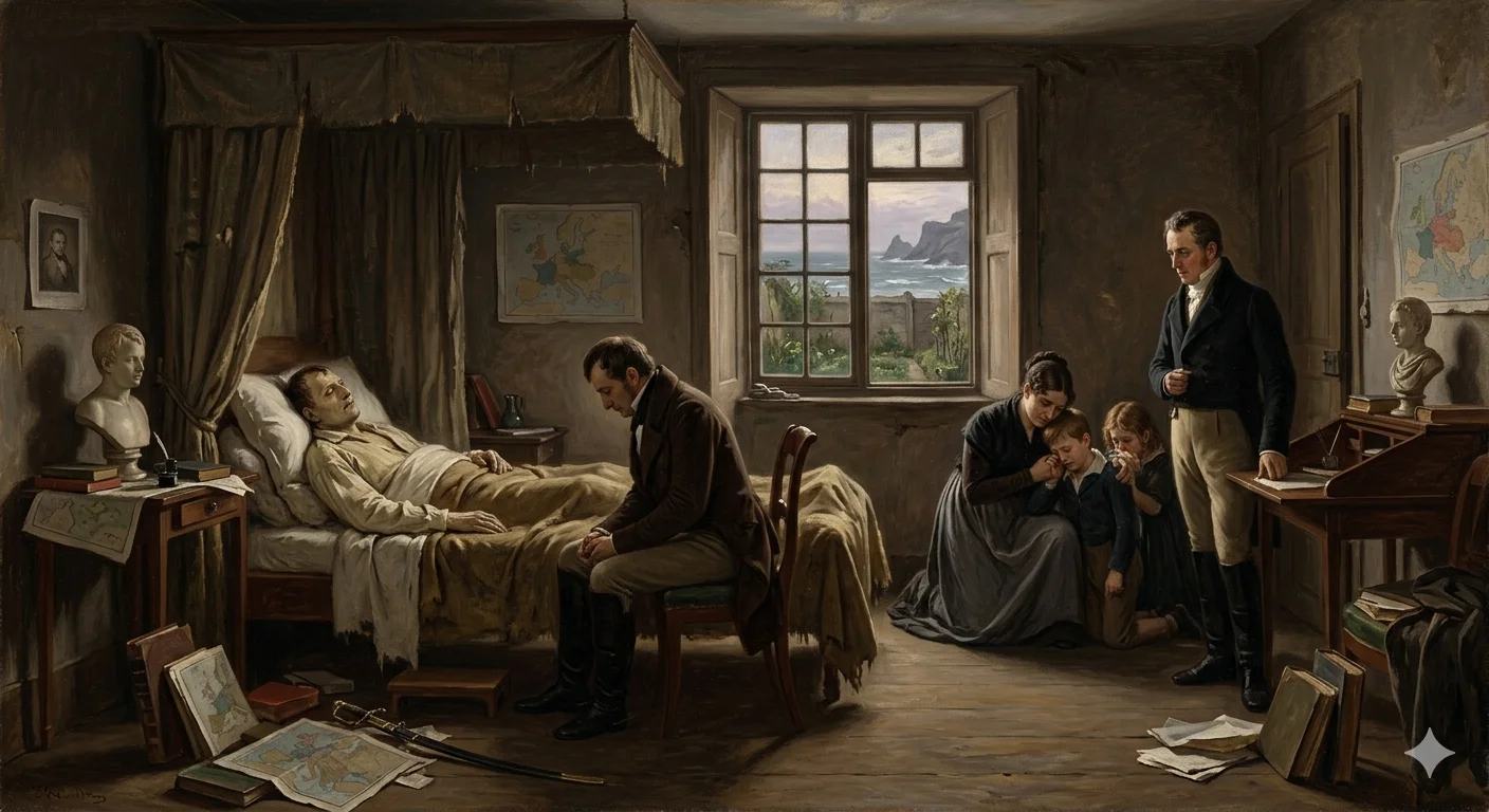 Napoleon Dies in Exile